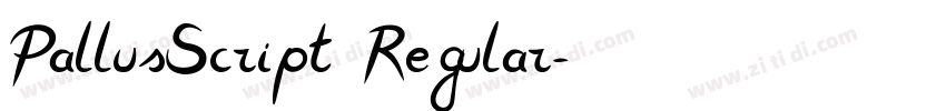PallusScript Regular字体转换